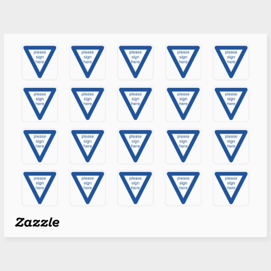 Please Sign Here Stickers
