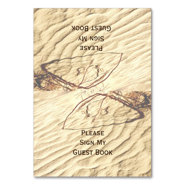 Please Sign My Guest Book Table Number (Front)