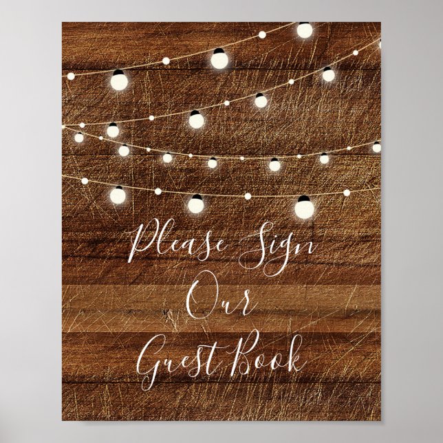 Please Sign our Guest Book 8x10 (Front)