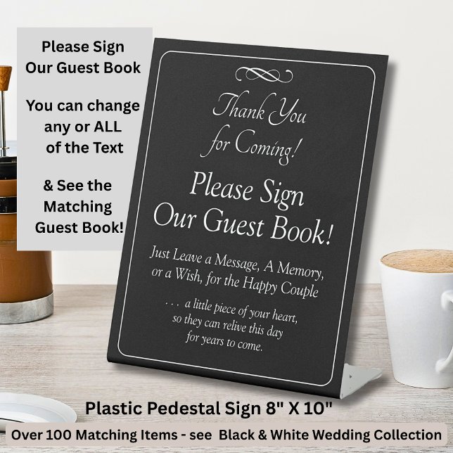 Please Sign Our Guest Book Black White Infinity (Creator Uploaded)