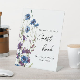 Please Sign Our Guest Book Dusty Royal Blue