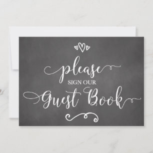 Please Sign Our Guest Book Wedding Sign