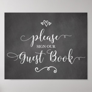 Please Sign Our Guest Book Wedding Sign