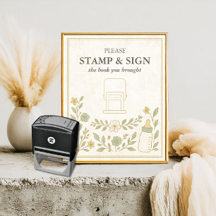 Please Sign the Book   Baby Shower Build a Library