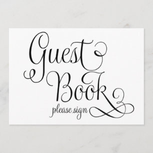 Please Sign Wedding Sign, Invitation