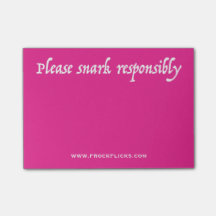 Please Snark Responsibly - Sticky Notes