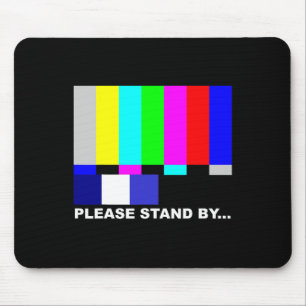 Please Stand By Television Tv Test Pattern Hallowe Mouse Mat