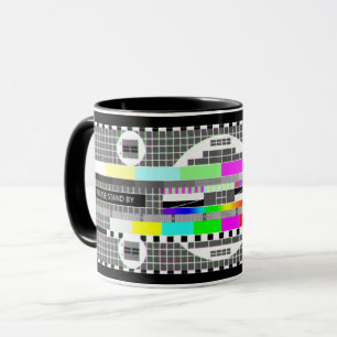 "Please Stand By" Tv Television Test Card Mug