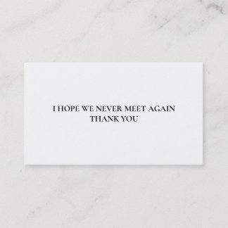 Please Stop Talking Introvert to Extrovert Funny Business Card