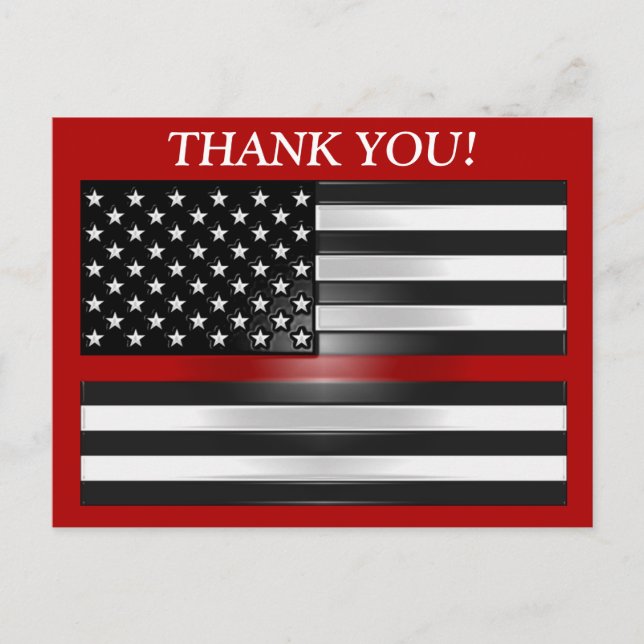 PLEASE SUPPORT OUR  FIREFIGHTERS! POSTCARD (Front)
