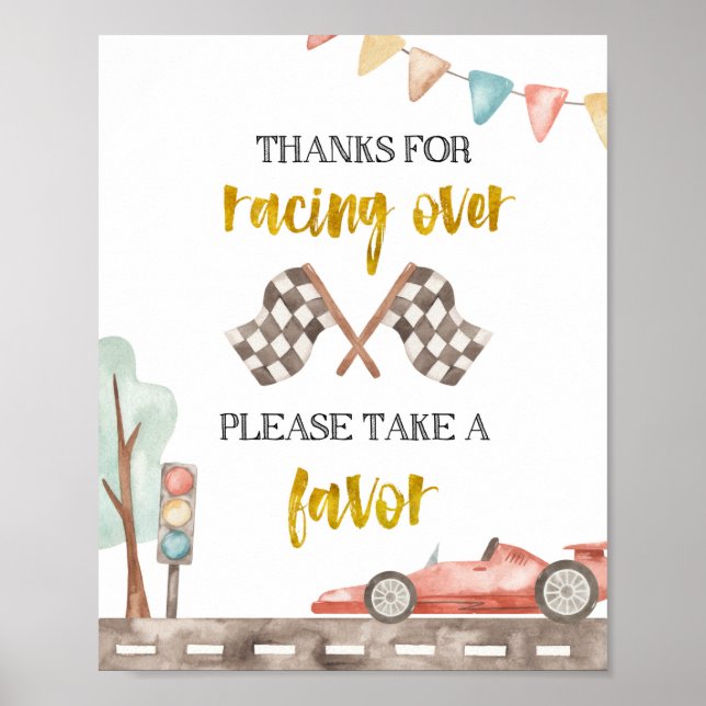 Please take a favour Racing Sign (Front)