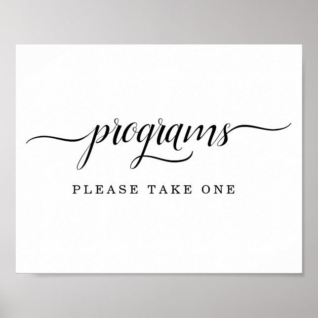 Please Take a Program Sign (Front)