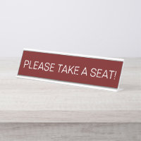 Please take a seat Reception Waiting Area