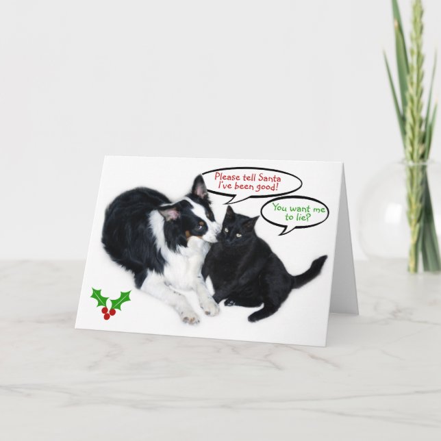 Please tell Santa! Holiday Card (Front)
