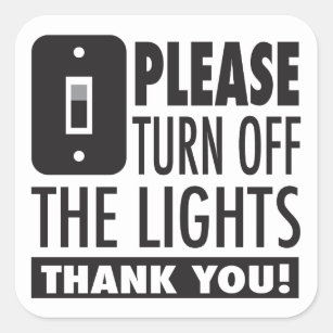 turn off the lights stickers