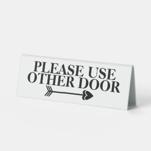 Please use other door arrow pointing DIY logo