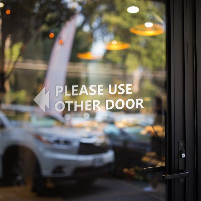 Please Use Other Door WIth Left Arrow Window Cling (Creator Uploaded)