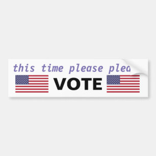 Please Vote Bumper Sticker