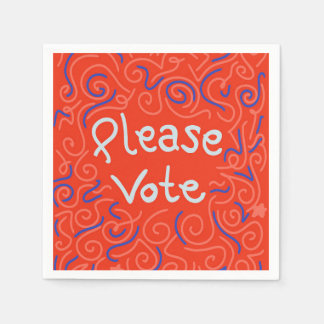 Please Vote Napkins