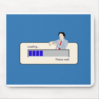 Please Wait Design Mouse Mat