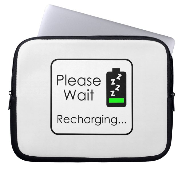 Please Wait Electronics Bag (Front)