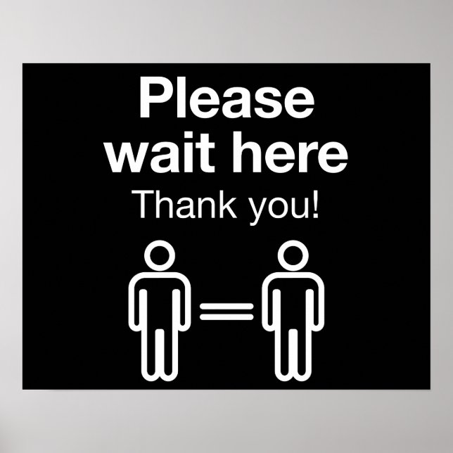 Please Wait Here Poster (Front)