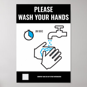 Please Wash your hands Poster