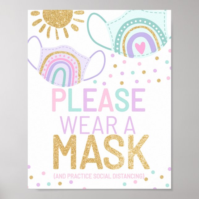 Please wear a mask poster (Front)
