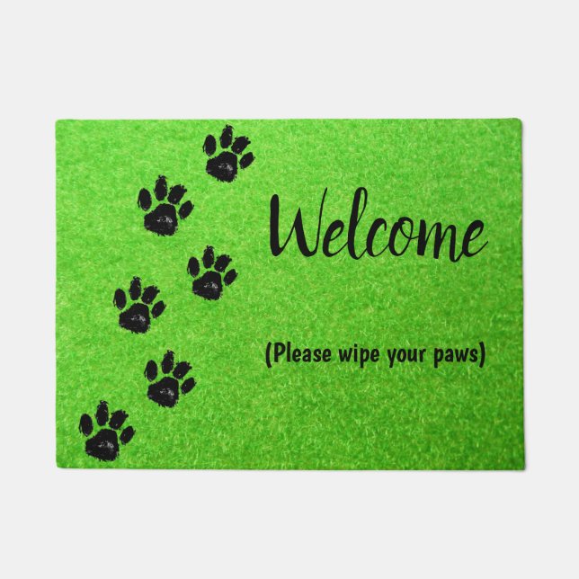 Please Wipe Your Paws Doormat (Front)