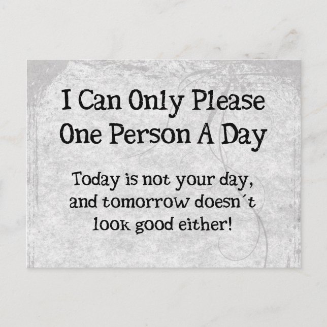 Pleasing Persons Postcard (Front)