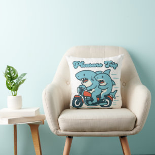 Pleasure Trip Cartoon Shark Collection Cushion