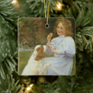 Pleasures of Hope by William Henry Gore Ceramic Ornament
