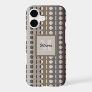 Pleated Stripes – Brown Ombre Phone Case