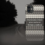Pleated Stripes in Charcoal  Cream and Ivory iPhone 11 Case<br><div class="desc">Pleated geometric stripes with stitches and circles in charcoal,  and a fluid texture in deep cream and extra light ivory. Other colorways available.</div>