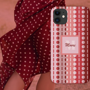 Pleated Stripes – Pink to Red Ombre Case-Mate iPho iPhone 11 Case