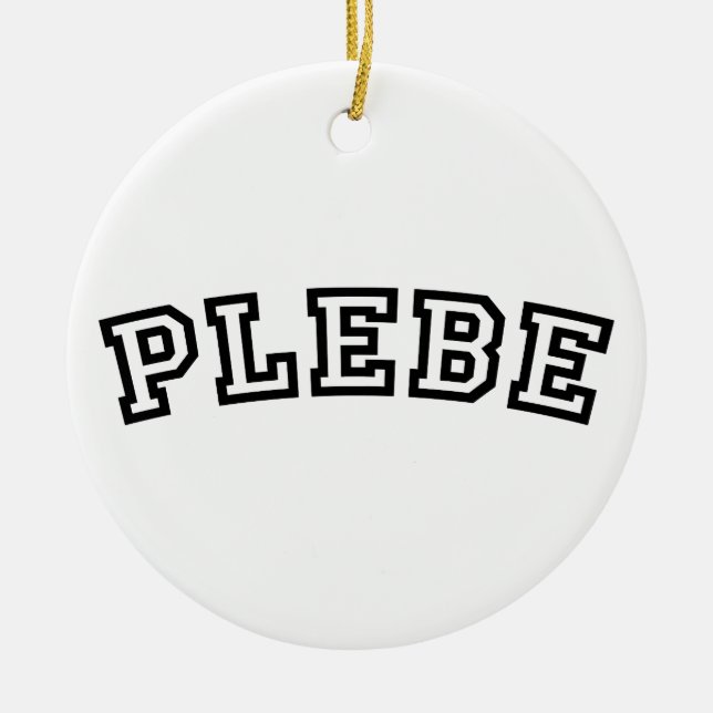 PLEBE CERAMIC TREE DECORATION (Front)
