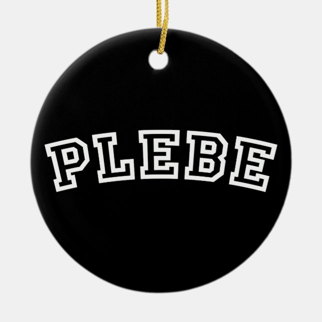 PLEBE CERAMIC TREE DECORATION (Front)