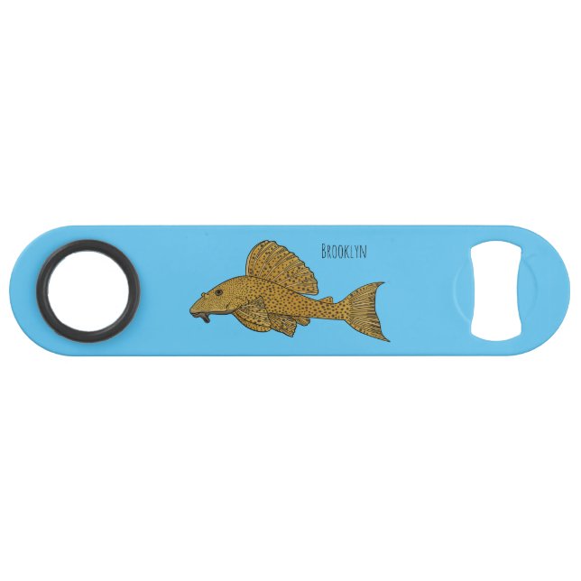 Pleco fish cartoon illustration  (Front (Horizontal))
