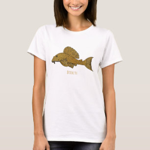 Pleco fish cartoon illustration T-Shirt