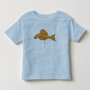 Pleco fish cartoon illustration  toddler T-Shirt
