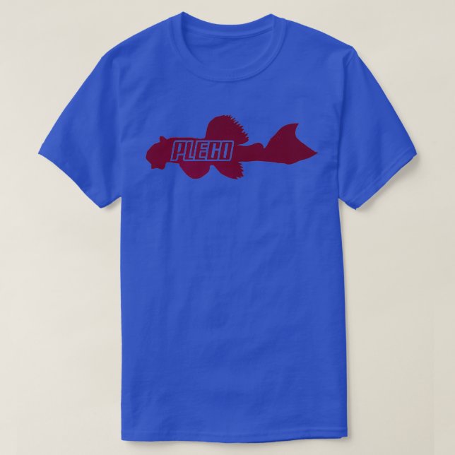 Pleco in Red T-Shirt (Design Front)