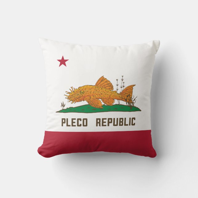 Pleco Republic Flag Cushion (Front)