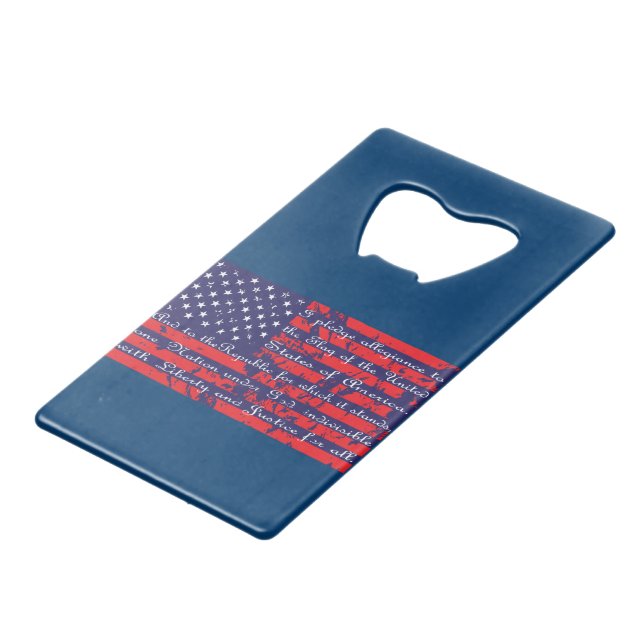 Pledge of Allegiance Flag (Back Angled)