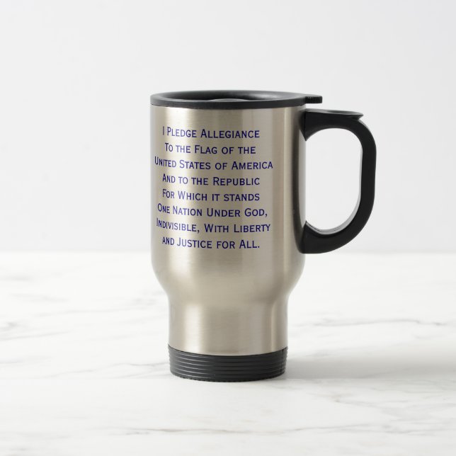 Pledge of Allegiance Flag Mug (Right)