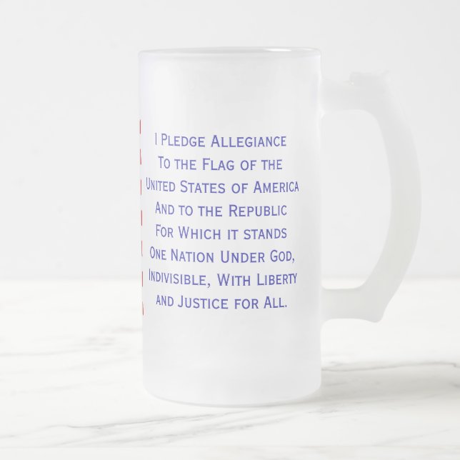Pledge of Allegiance Flag Mug (Right)