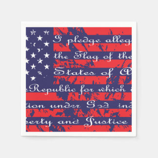 Pledge of Allegiance Flag Napkin