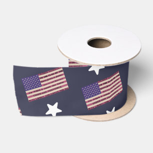 Pledge of Allegiance Flag Satin Ribbon