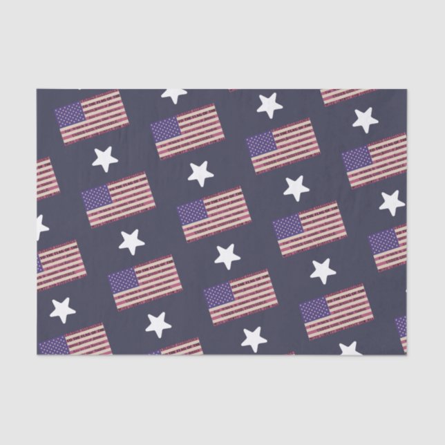 Pledge of Allegiance Flag Tissue Paper (Front)