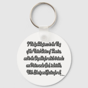 Pledge of Allegiance Key Ring