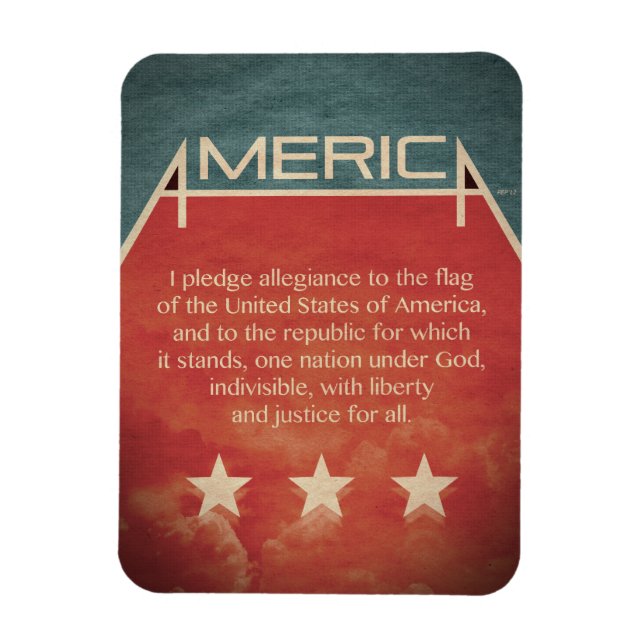 Pledge of Allegiance Magnet (Vertical)